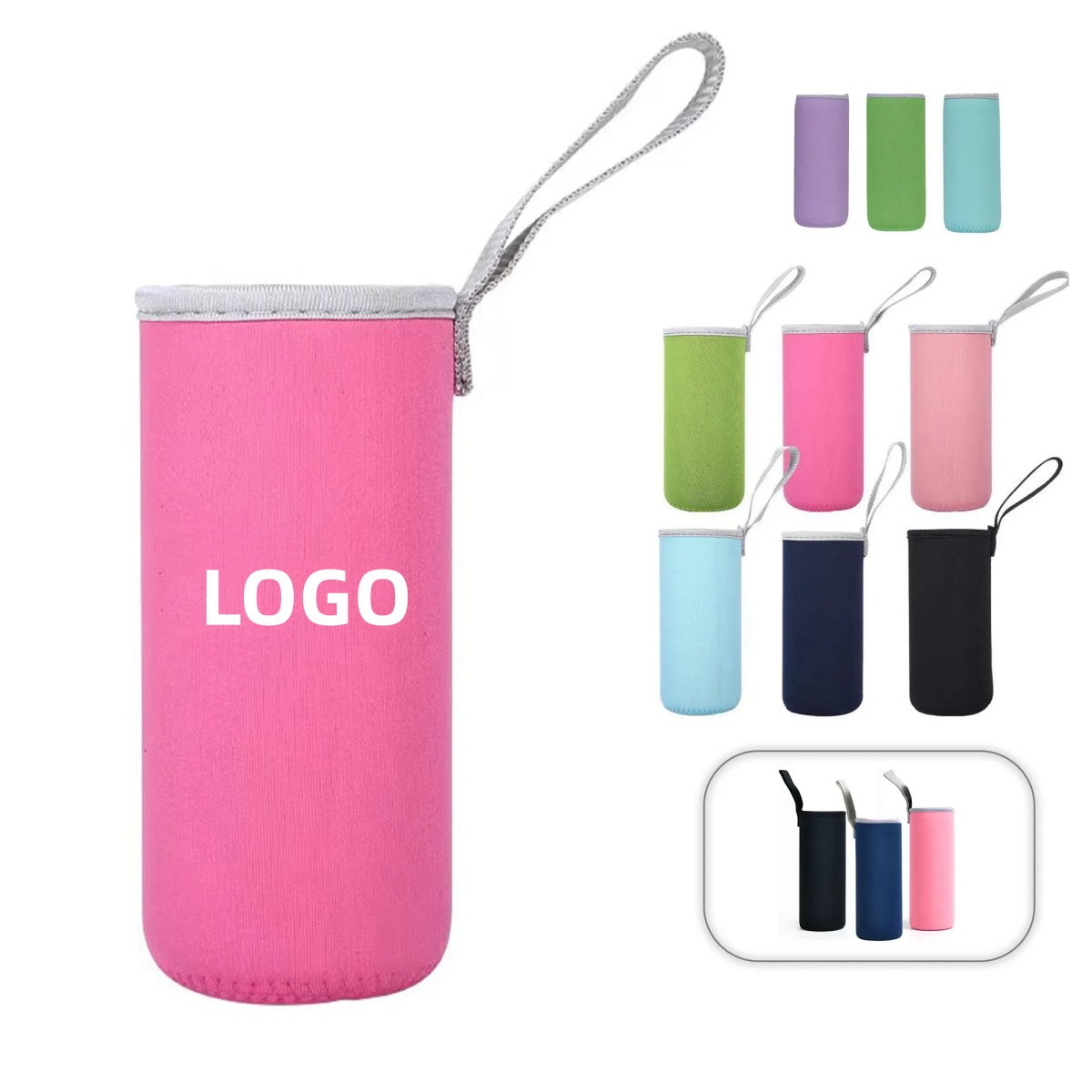 HUPSCG81 Neoprene Beverage Cooler With Strap