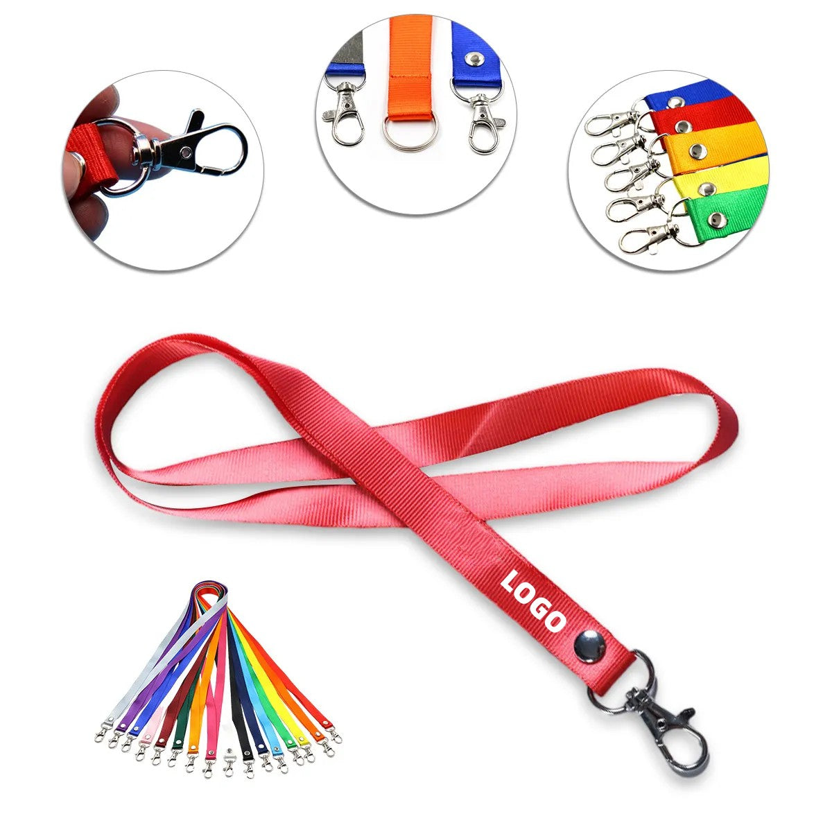 HUPSCG88 3/4" Screen Printed Polyester Lanyard
