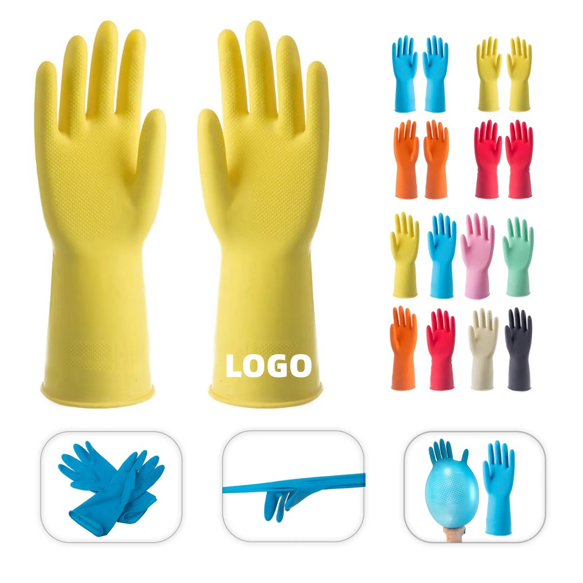 HUPSCG90 Pvc Household Dishwashing Gloves