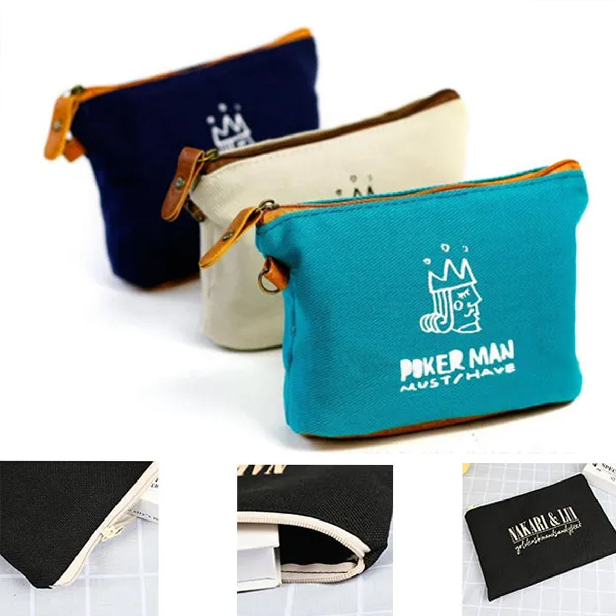 HUPSRC127 Large Canvas Travel Cosmetic Bag