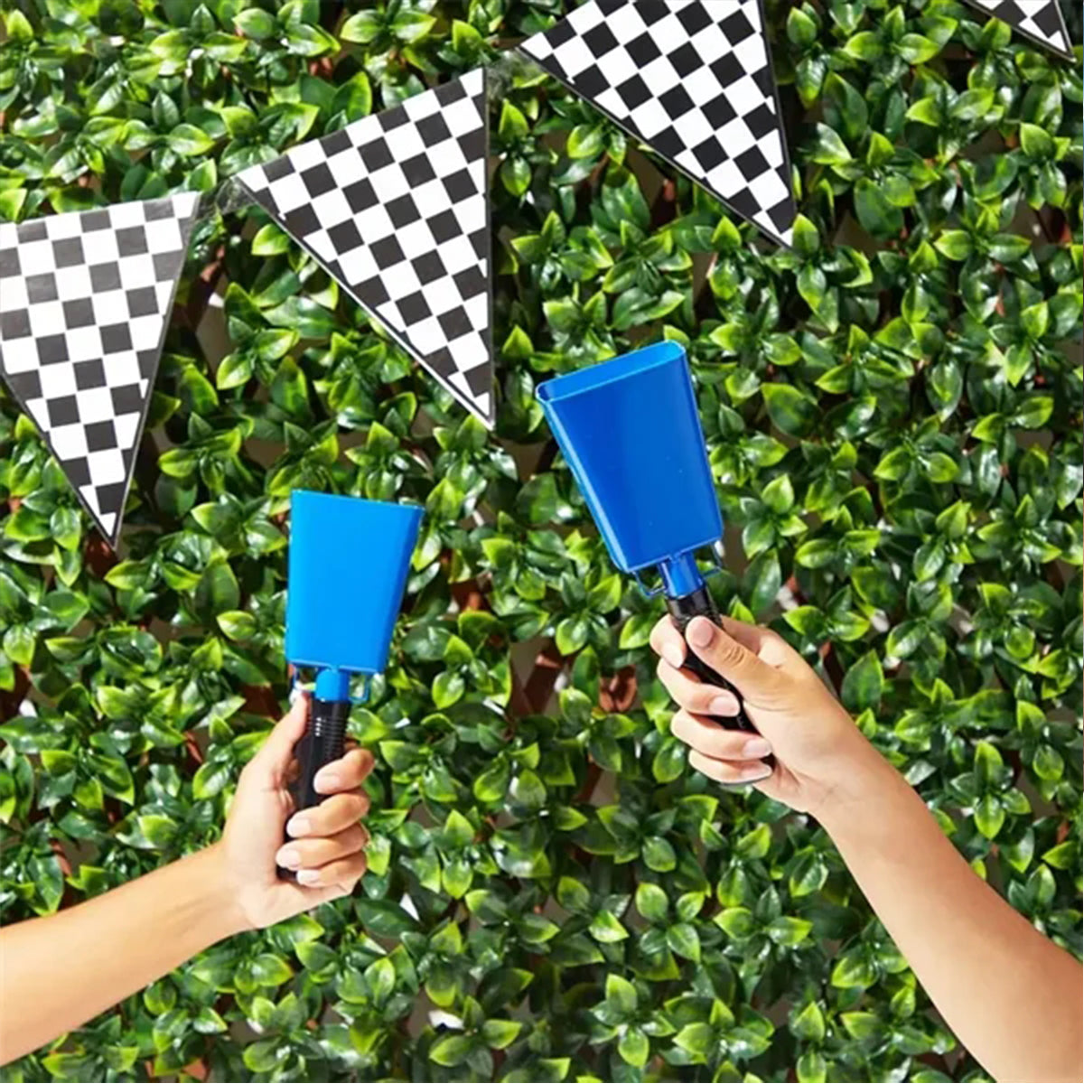 HUPSRC128 Cheering Long Handle Cow Bell