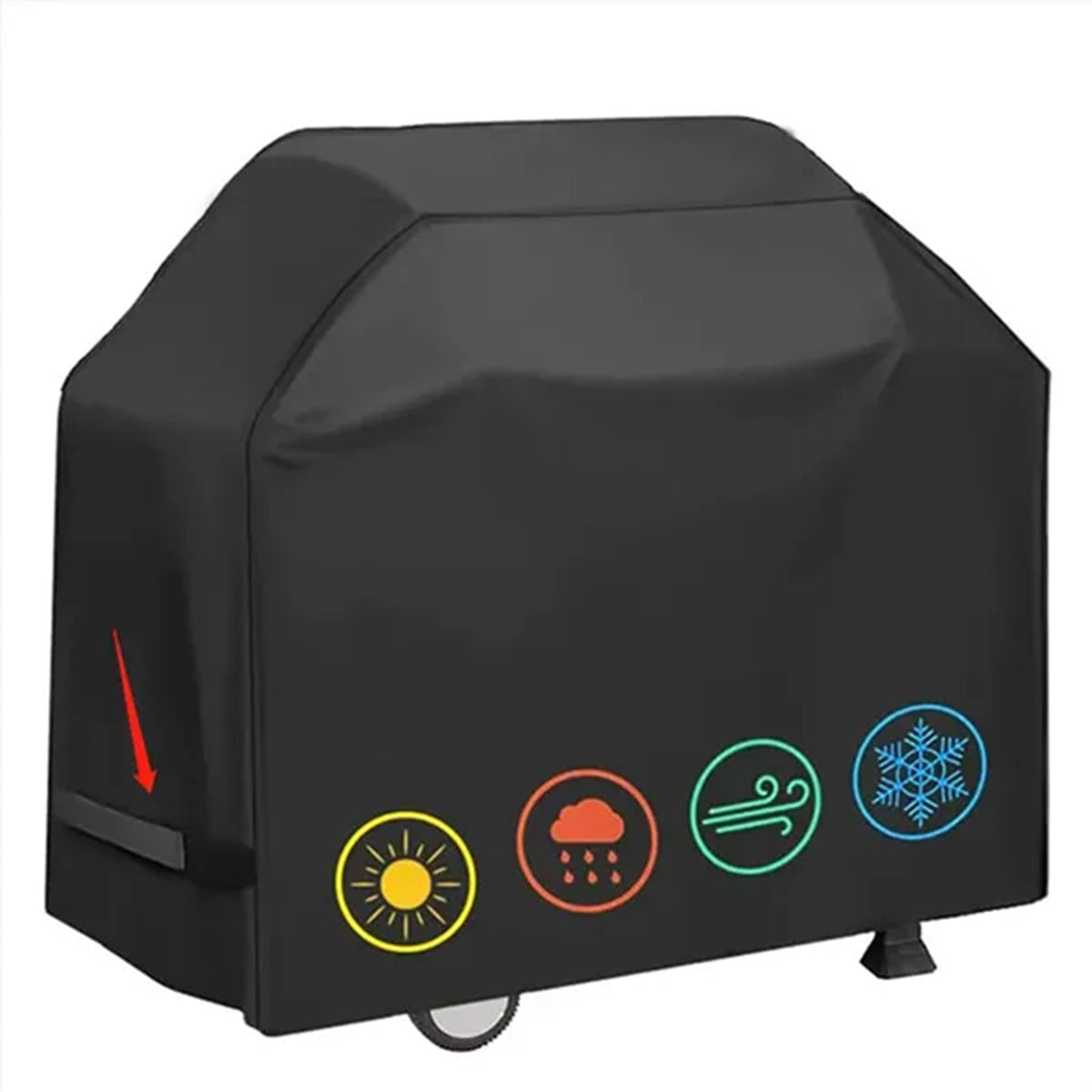 HUPSRC135 58 Inch 420D Double Layer Fabric Bbq Grill Cover