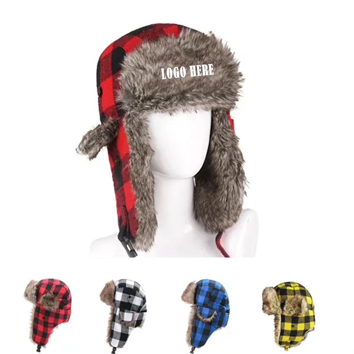 HUPSRC145 Trapper Hat With Faux Fur