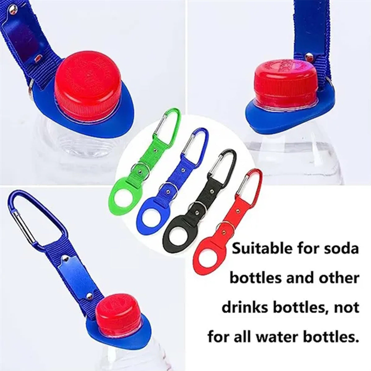 HUPSRC176 2-In-1 Bottle Holder Carabiner Keychain