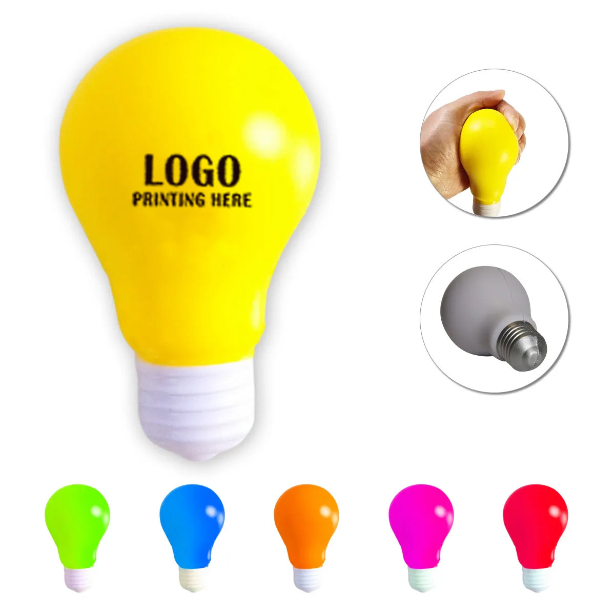 HUPSRC181 Lightbulb Shaped Stress Reliever