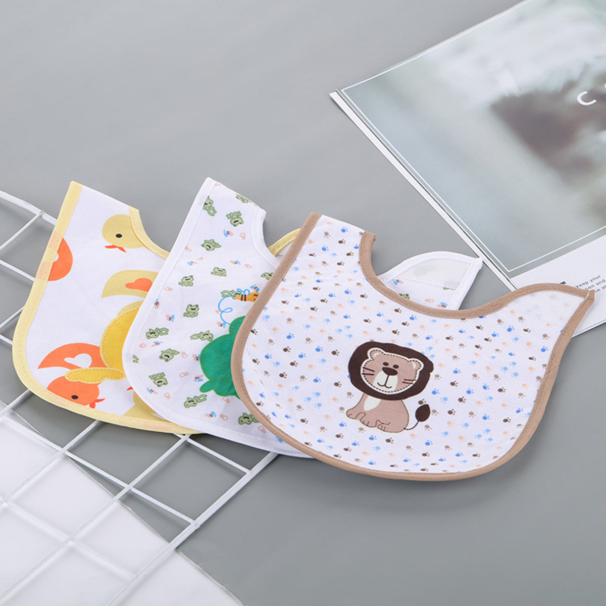 HUPSRC184 Printing Waterproof Cartoon Infant Baby Bibs