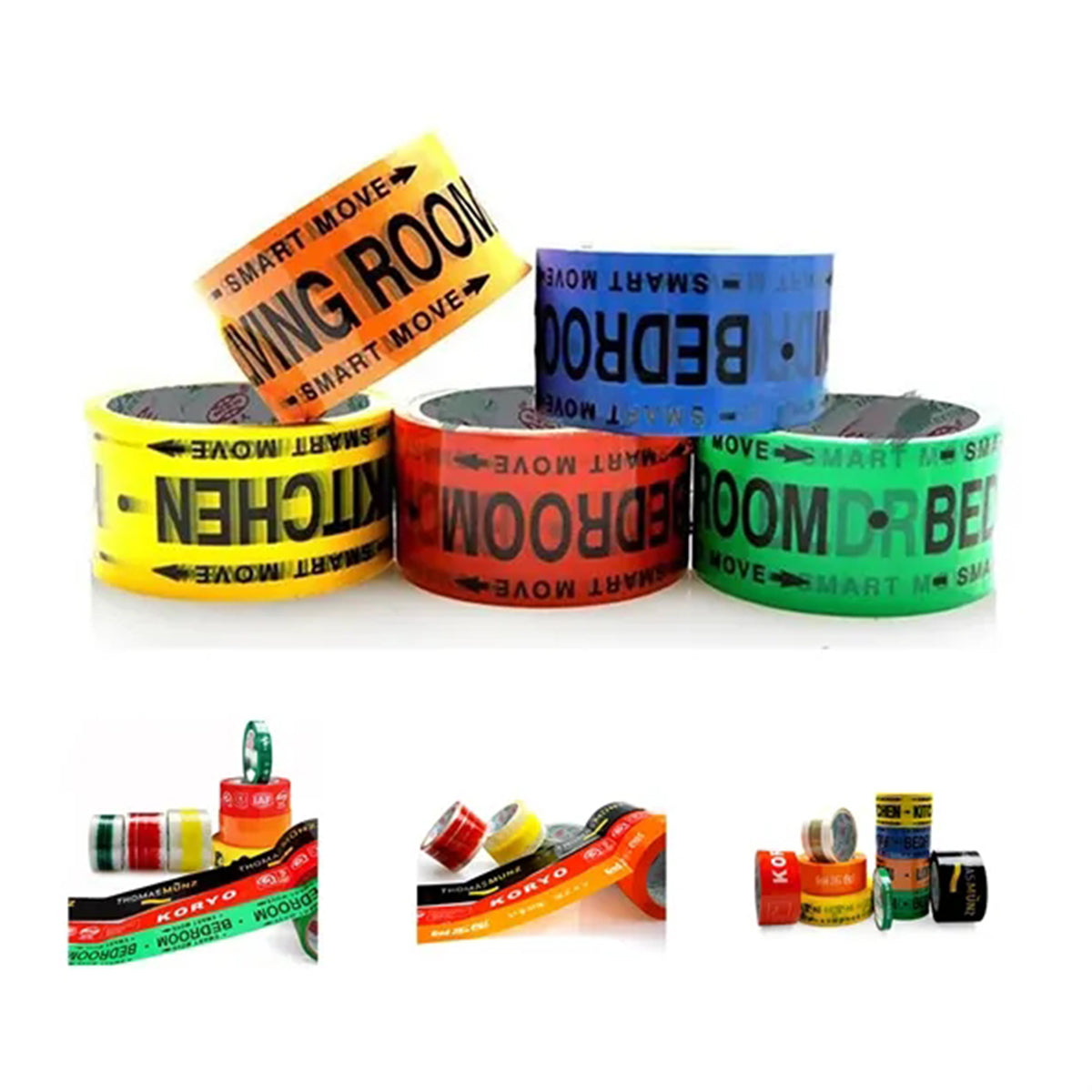 HUPSRC188 Packing Tape Roll (3" x 55")