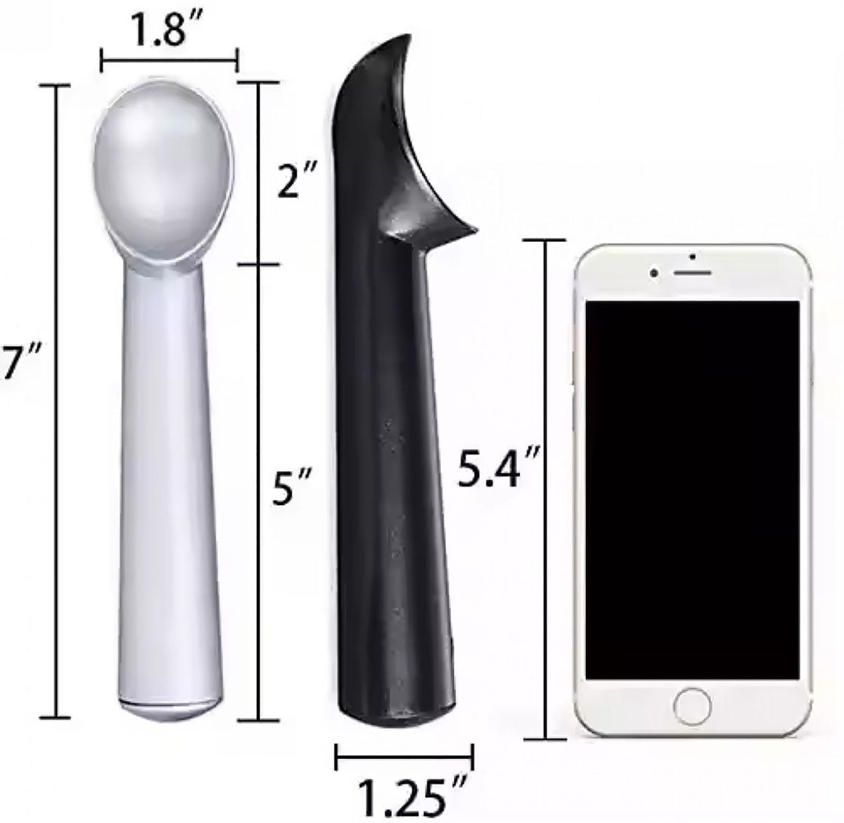 HUPSSX05 Metal Ice Cream Scoop Spoon