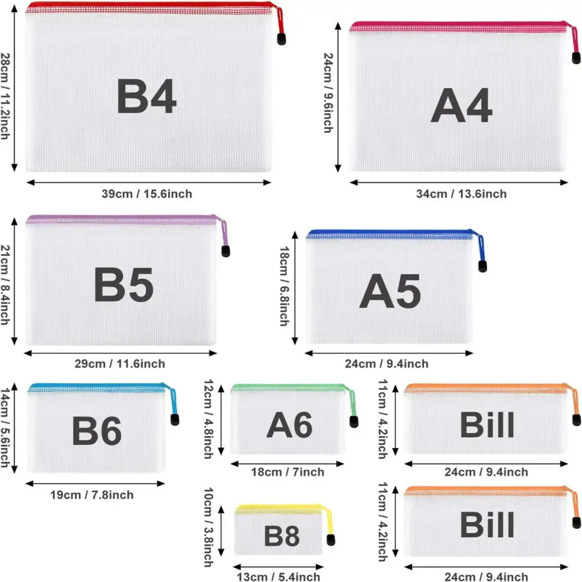 HUPSSX08 Mesh Zipper Case For Stationery