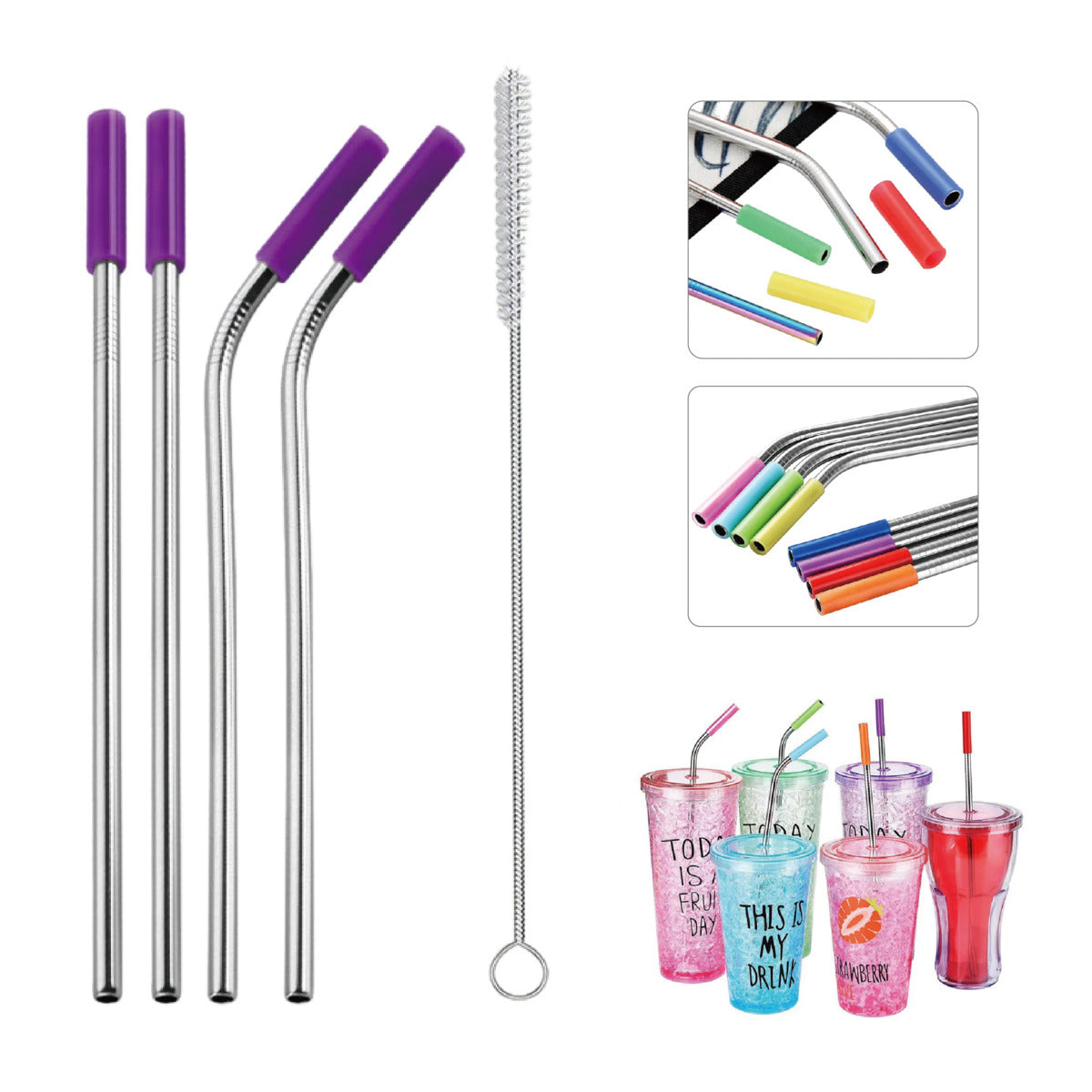 HUPSSX13 Stainless Steel Drinking Straw