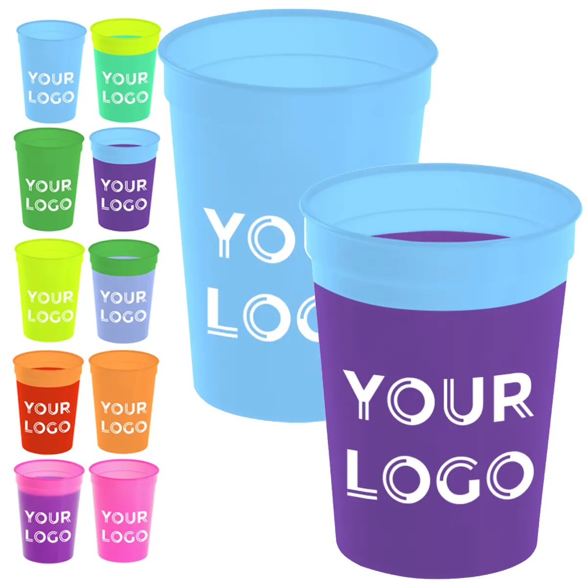 HUPSSY0316oz Plastic Stadium Cups