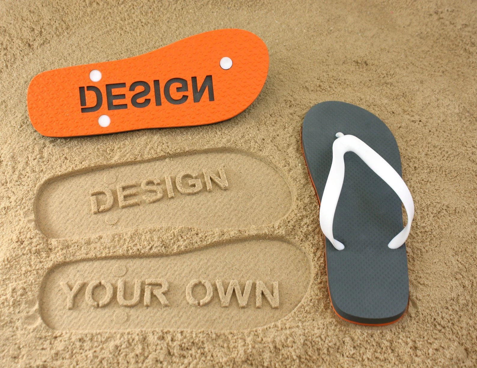 HUPSSY10Custom Sand Imprint Sandals