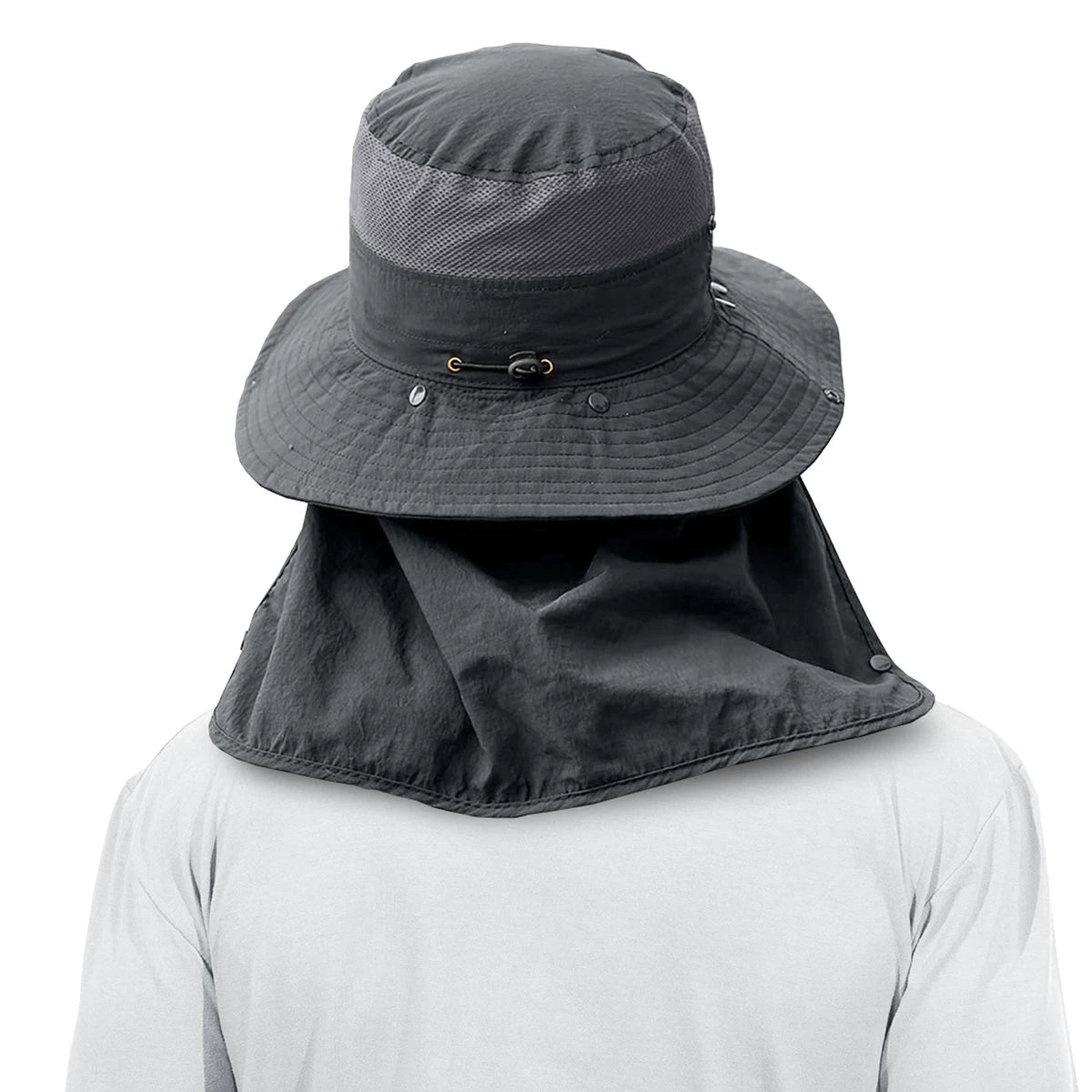 HUPSSY40Bucket Hat With Neck Flap