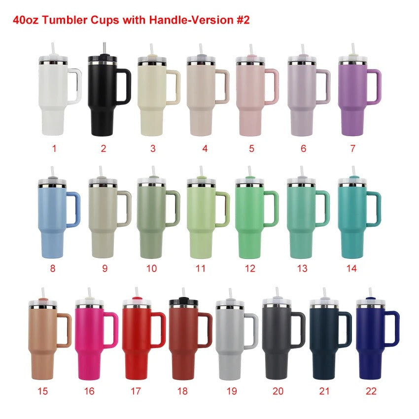 HUPSSY61 Vacuum Tumbler With Handle 40oz
