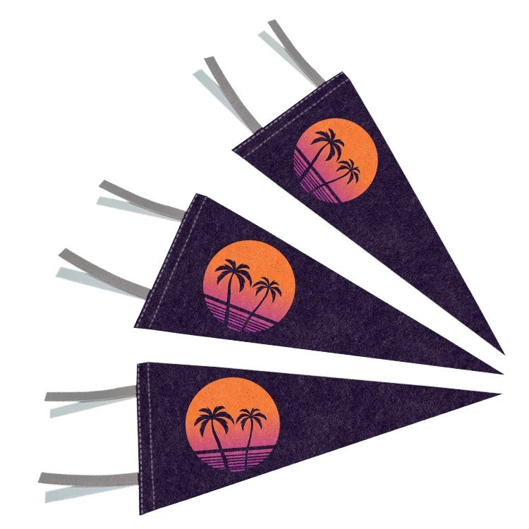 HUPSSY90 9" x 24" Printed Felt Pennant