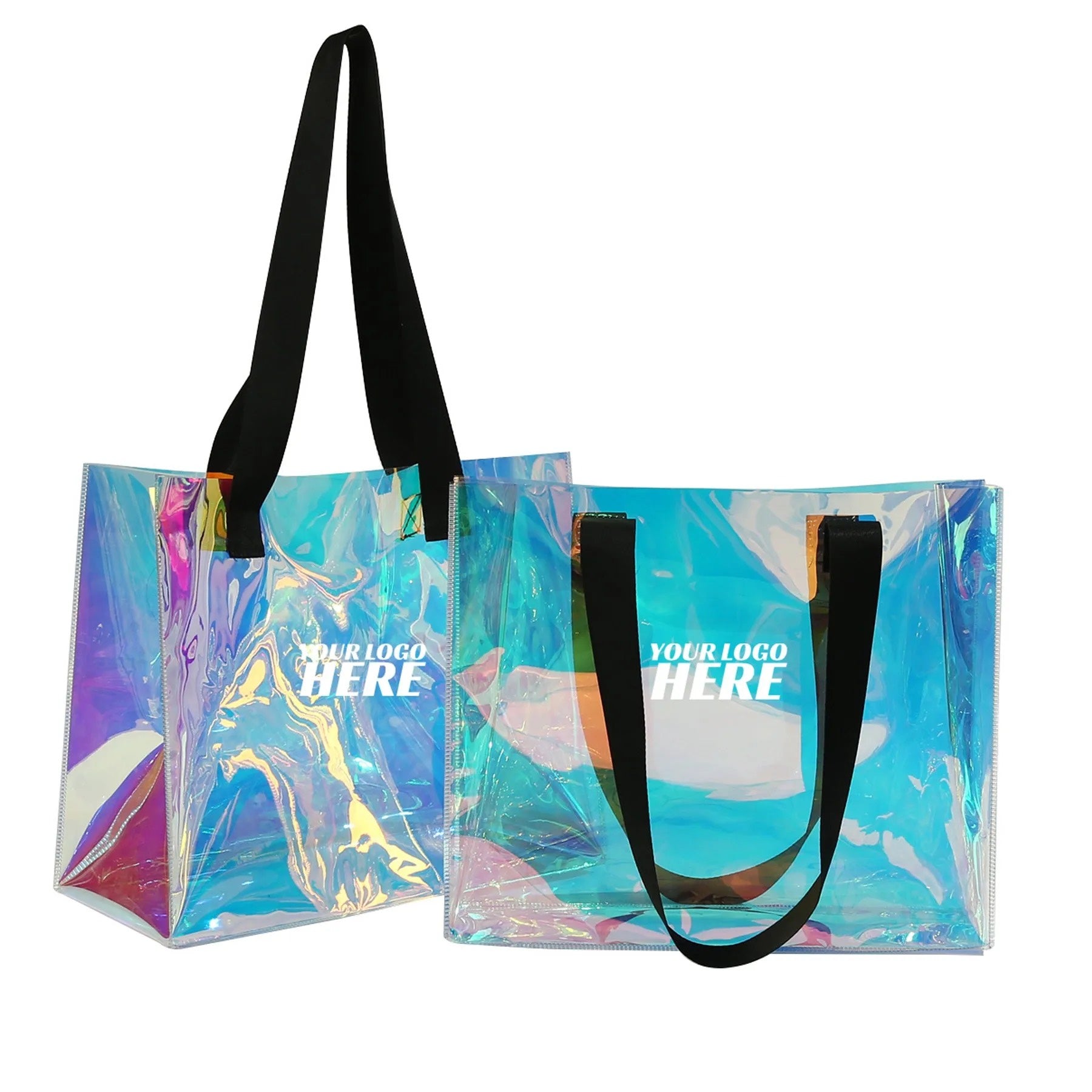 HUPSSY92 Iridescent PVC Hologram Tote Bag