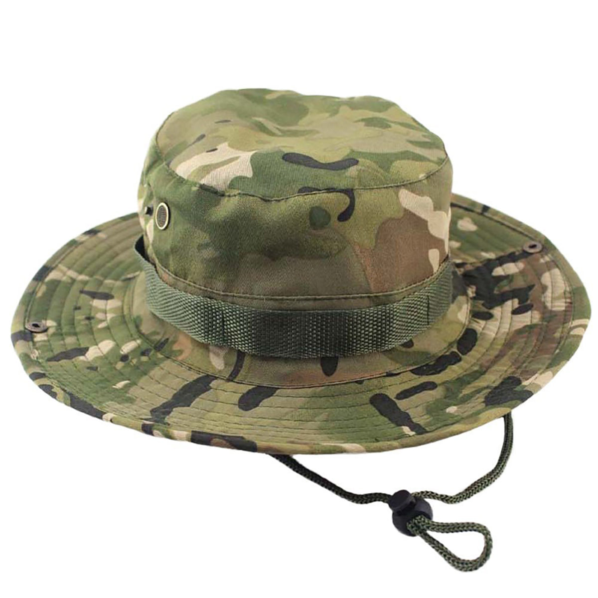 HUPSTL008 Wide Brim Cotton Adjustable Bucket Hats Caps