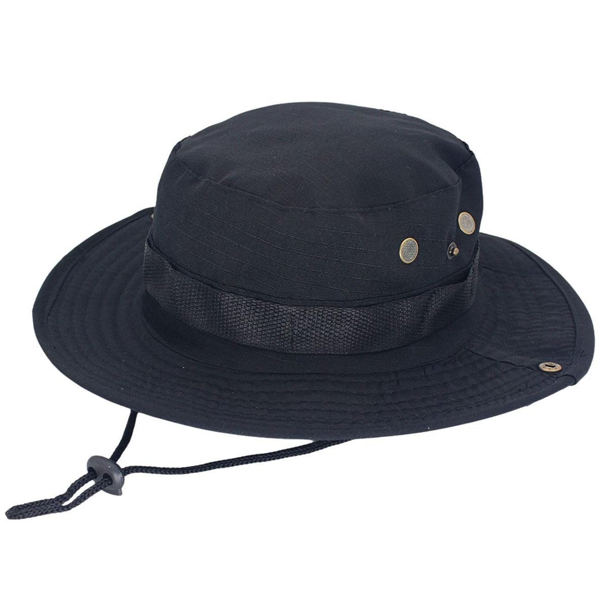 HUPSTL008 Wide Brim Cotton Adjustable Bucket Hats Caps