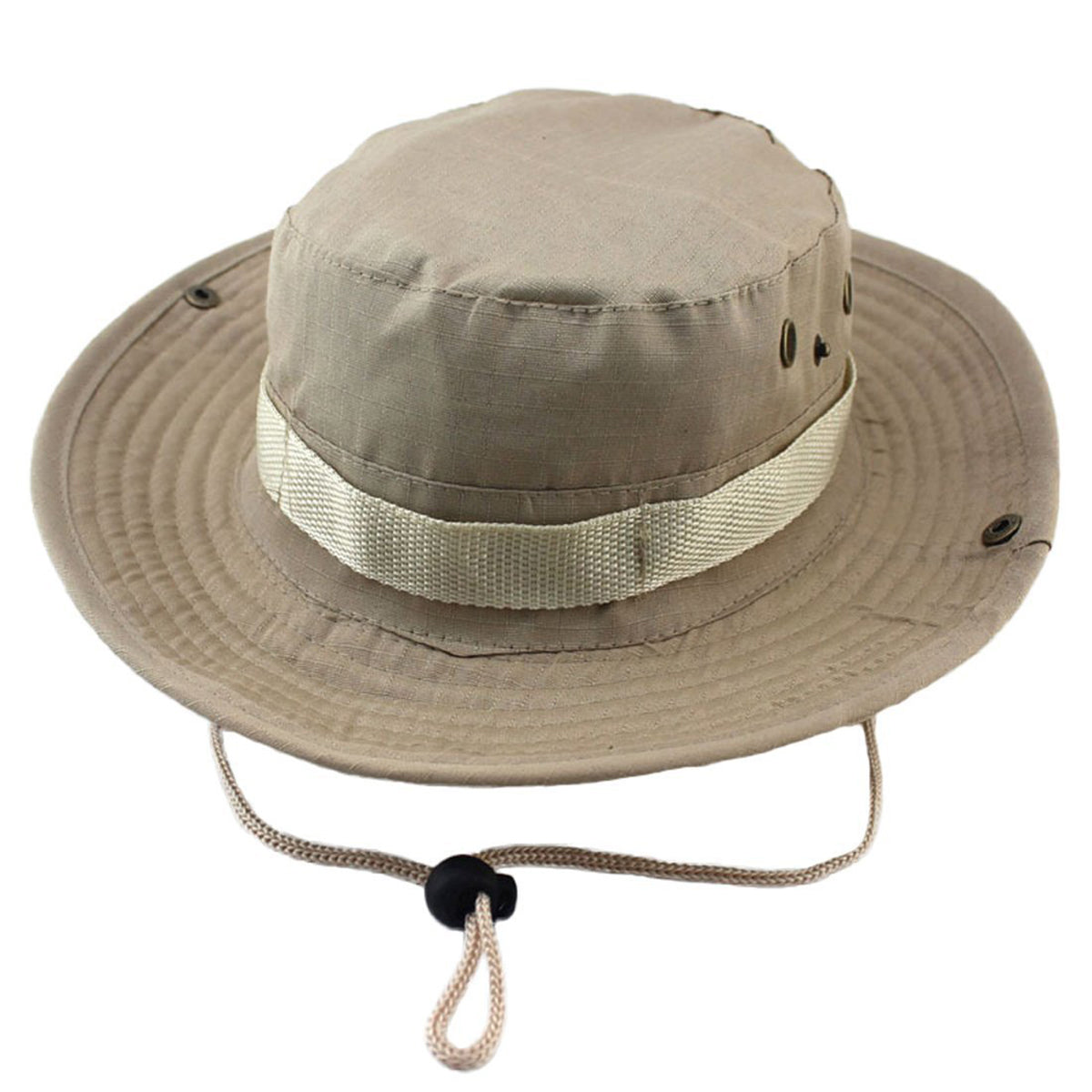 HUPSTL008 Wide Brim Cotton Adjustable Bucket Hats Caps