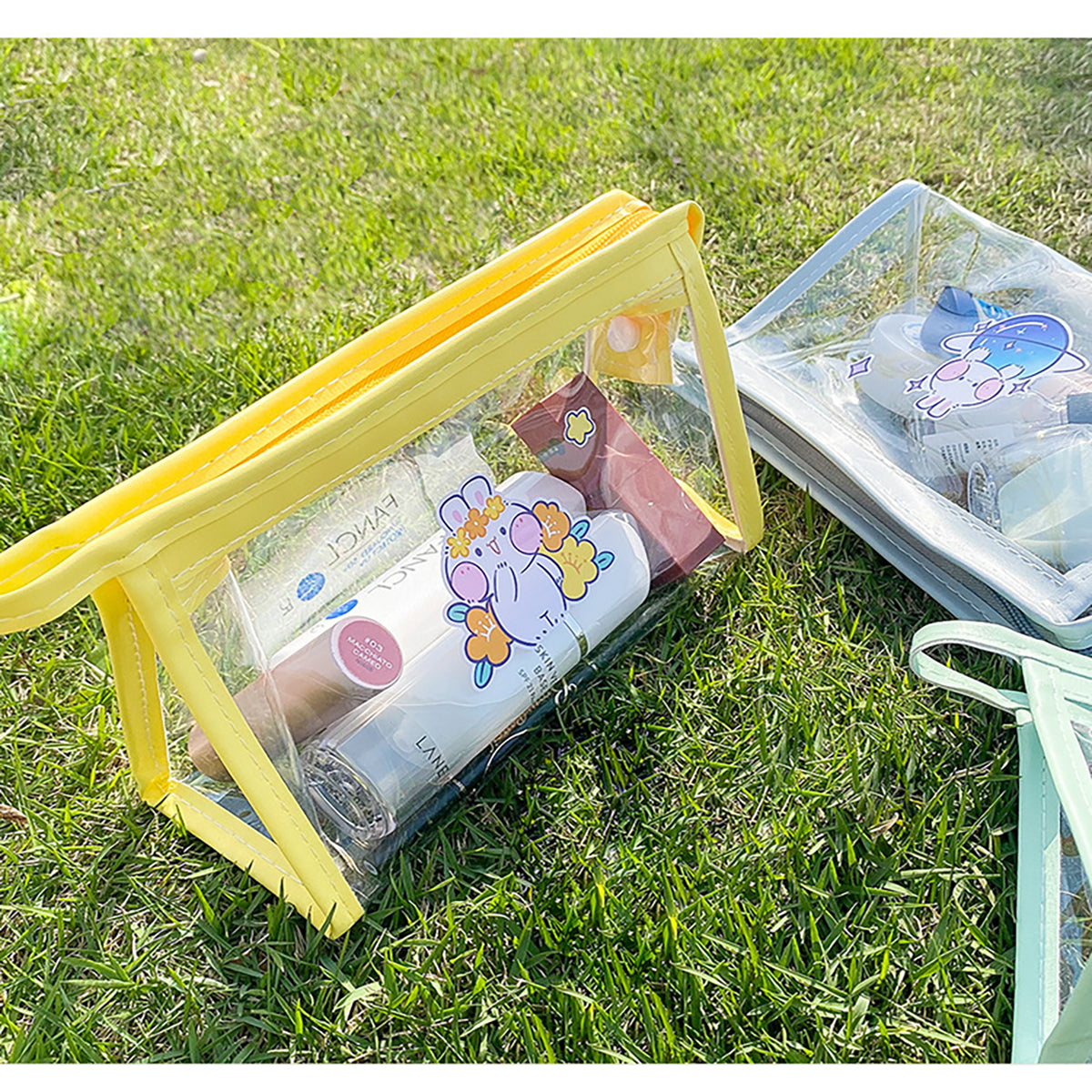 HUPSTL009 Customized PVC Transparent Cosmetic Pouch