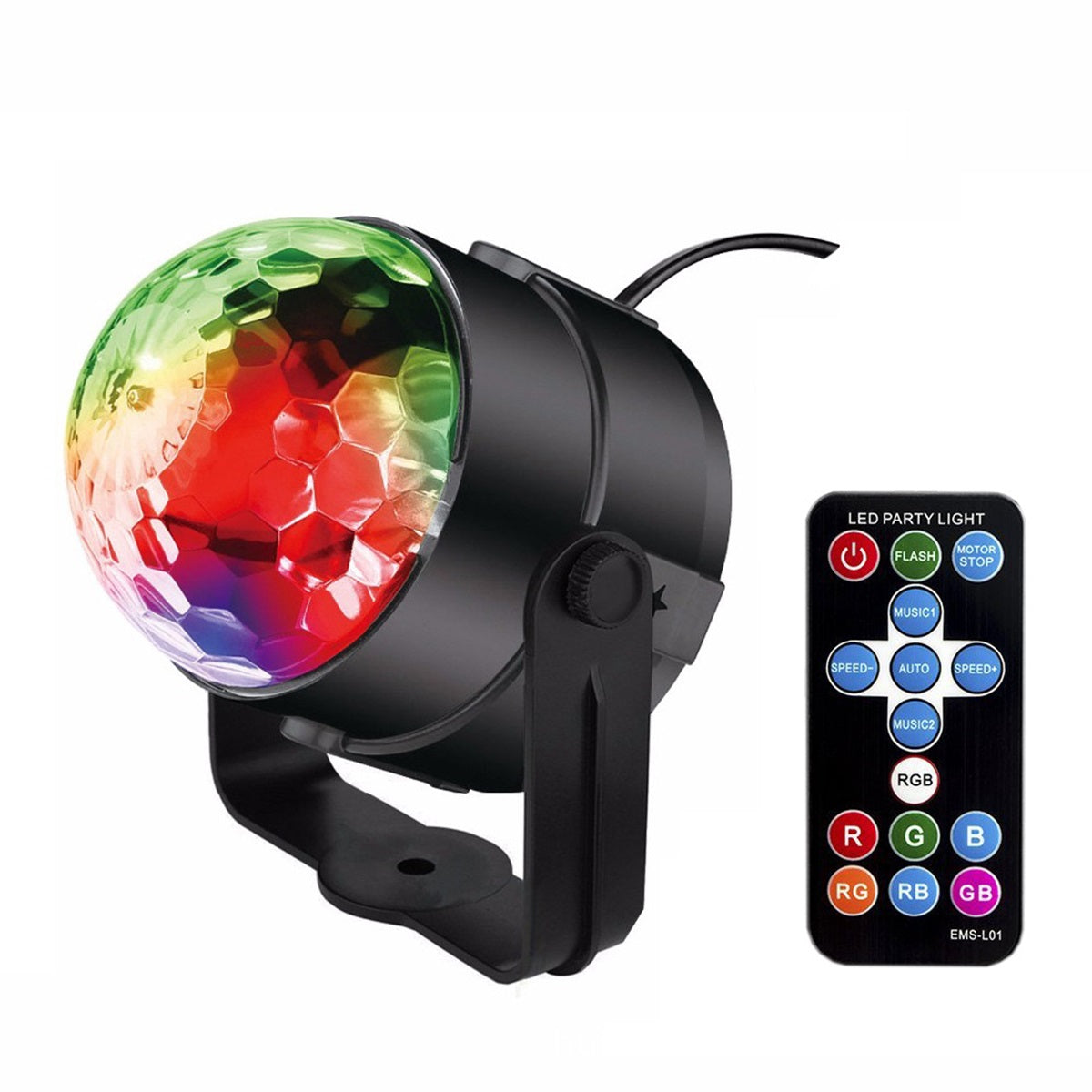 HUPSTL100 Remote Control Sound Activated Disco Party Light