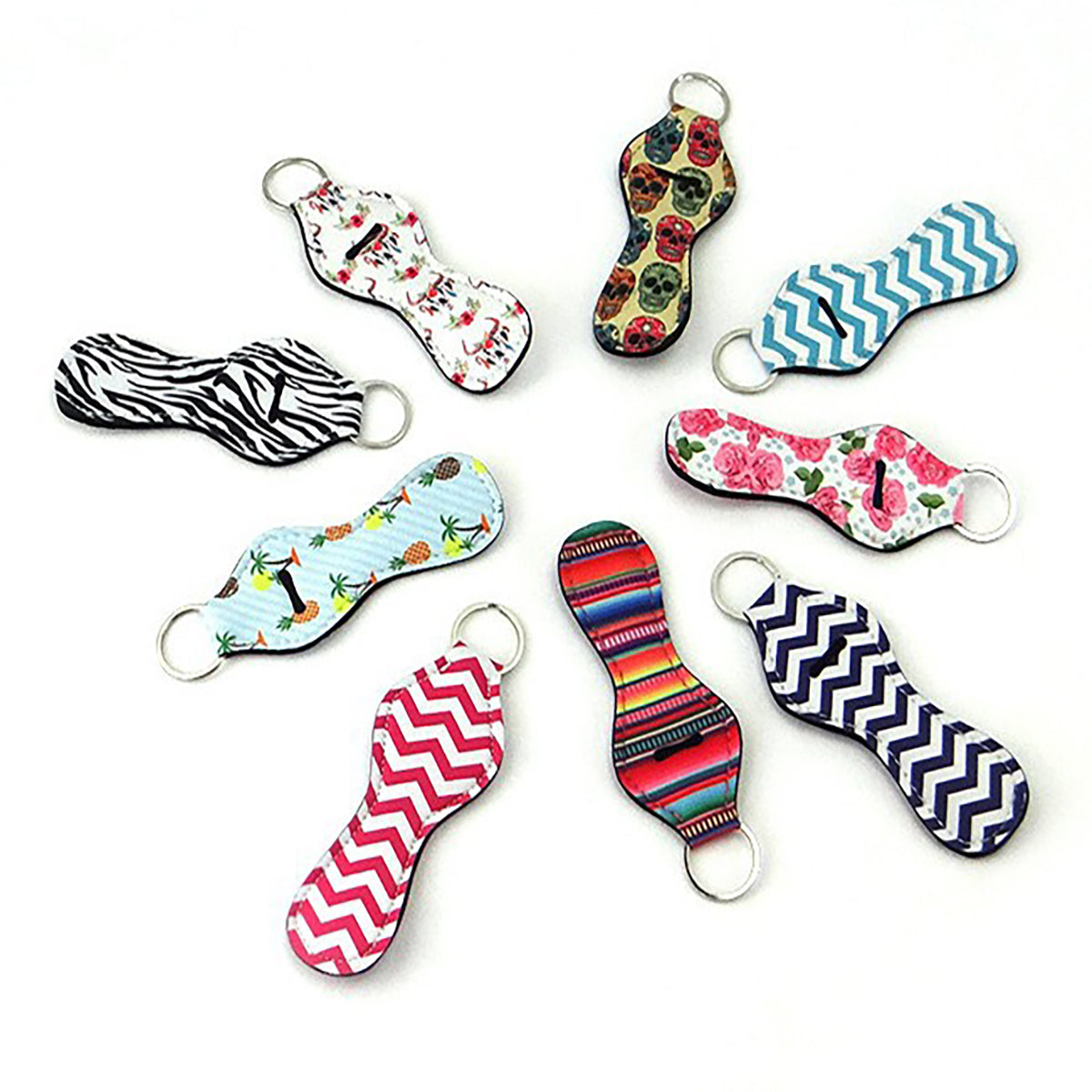 HUPSTL014 Neoprene Chapstick Holder Keychain