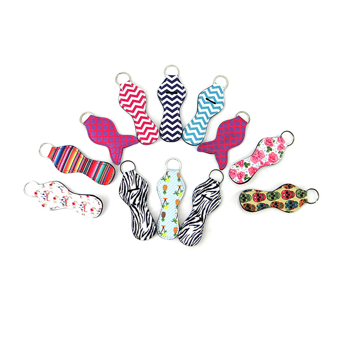 HUPSTL014 Neoprene Chapstick Holder Keychain