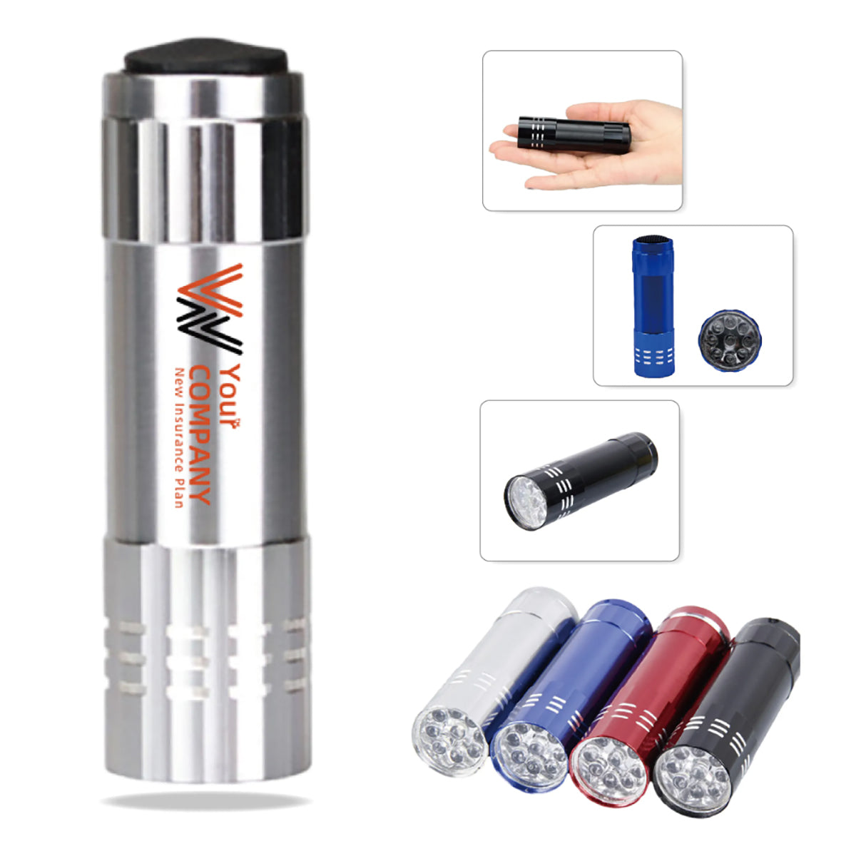 HUPSTL020 Mini Aluminum Led Flashlight