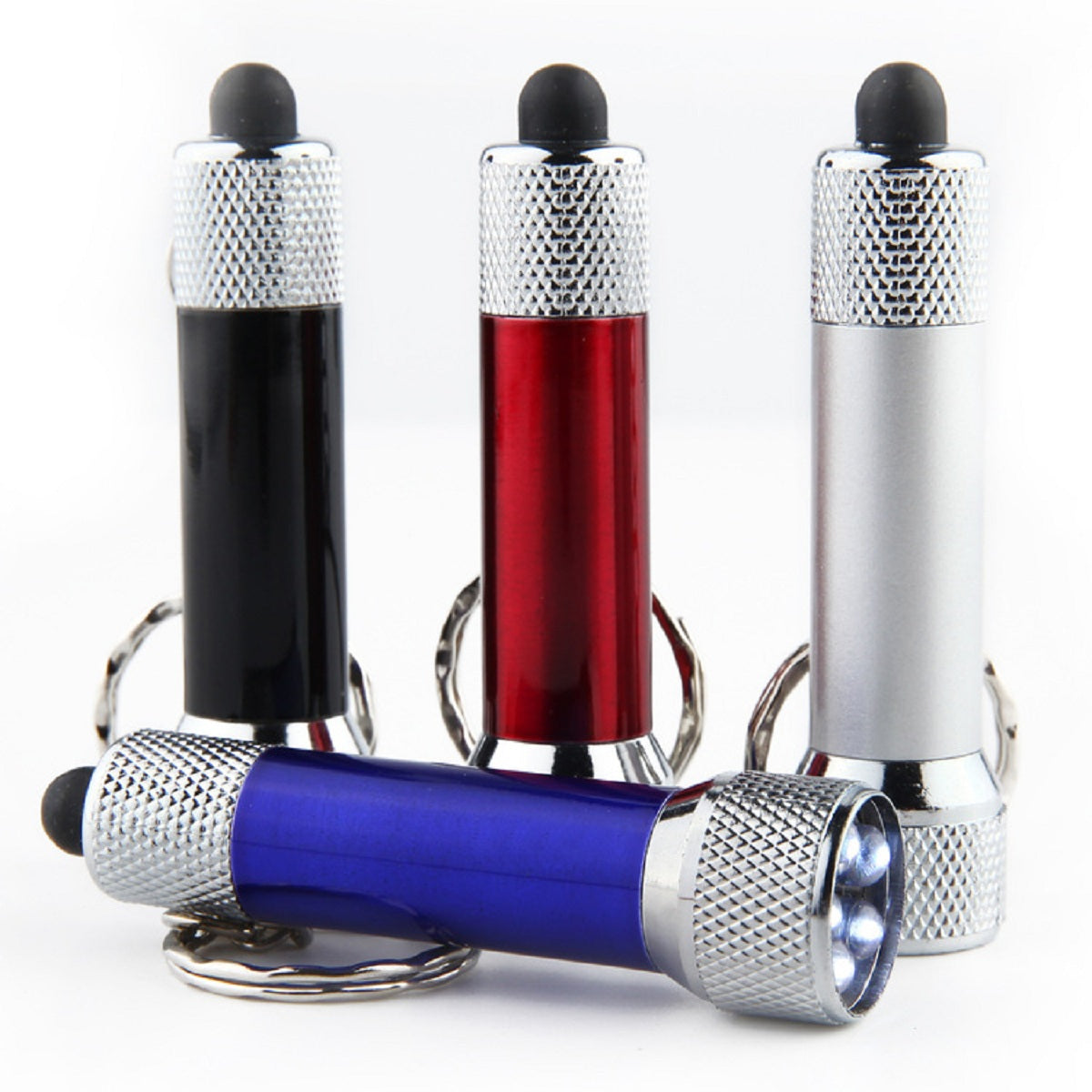 HUPSTL027 Bright Metal LED Mini Flashlight Keychain