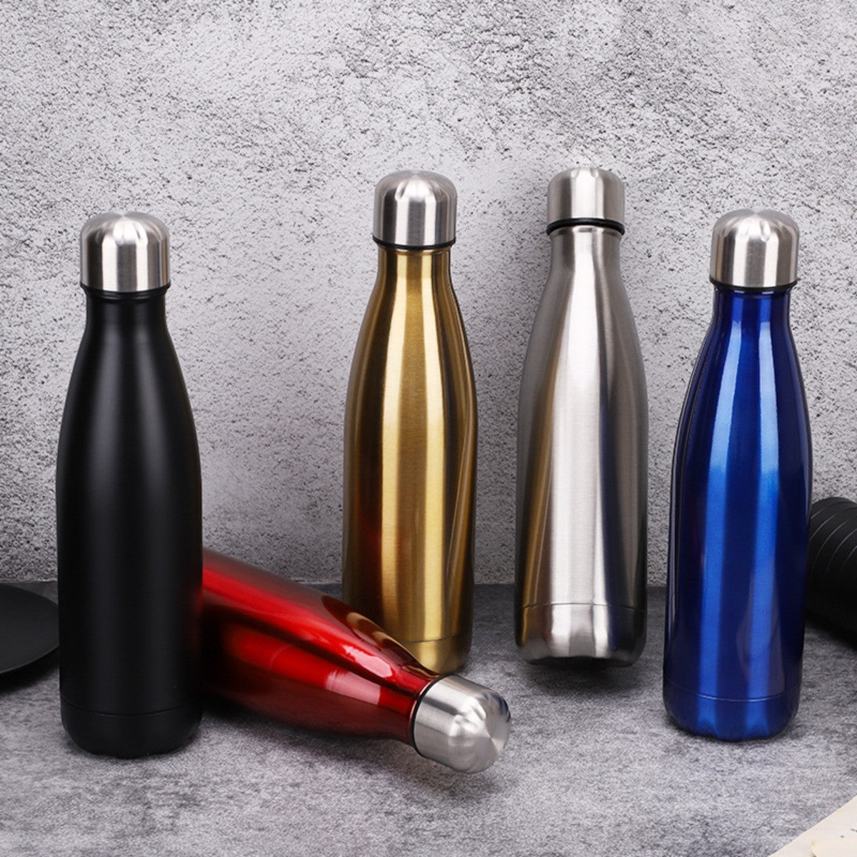 HUPSTL033 17oz Stainless Steel Vacuum Cola Water Bottle