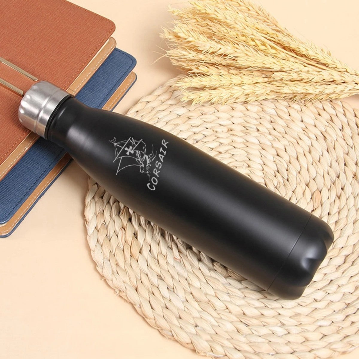 HUPSTL033 17oz Stainless Steel Vacuum Cola Water Bottle
