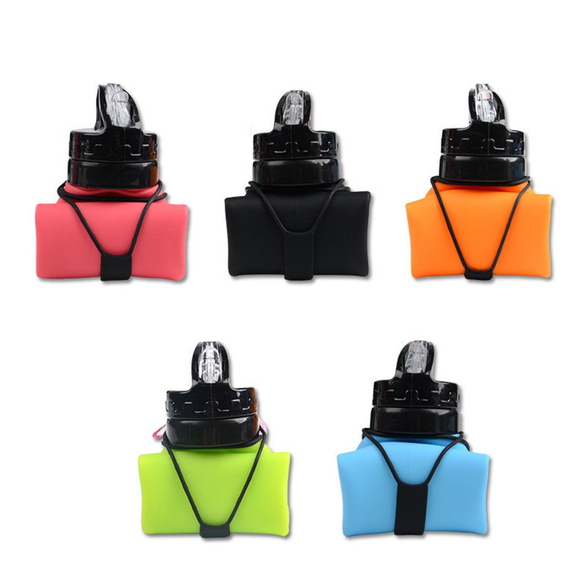 HUPSTL039 20 OZ Collapsible Silicone Water Bottle