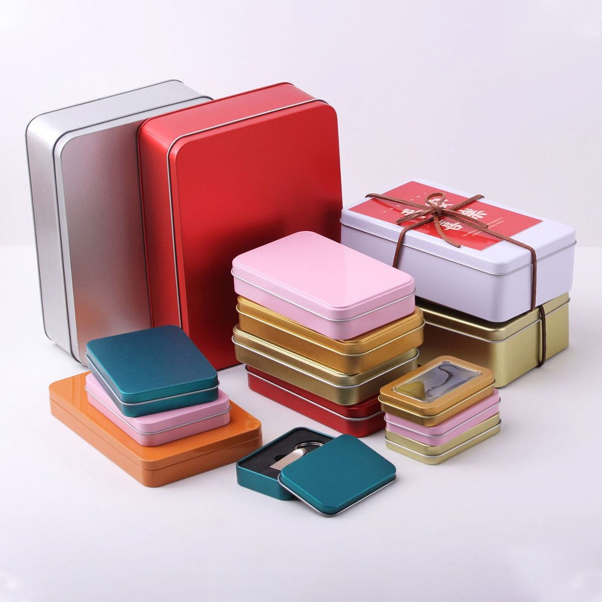 HUPSTL066 2.4"X0.4" Mini Silde Cover Tin Storage Box