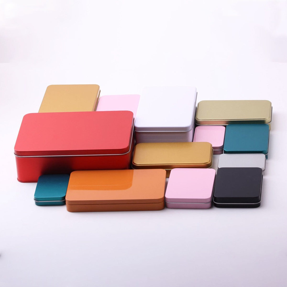 HUPSTL066 2.4"X0.4" Mini Silde Cover Tin Storage Box