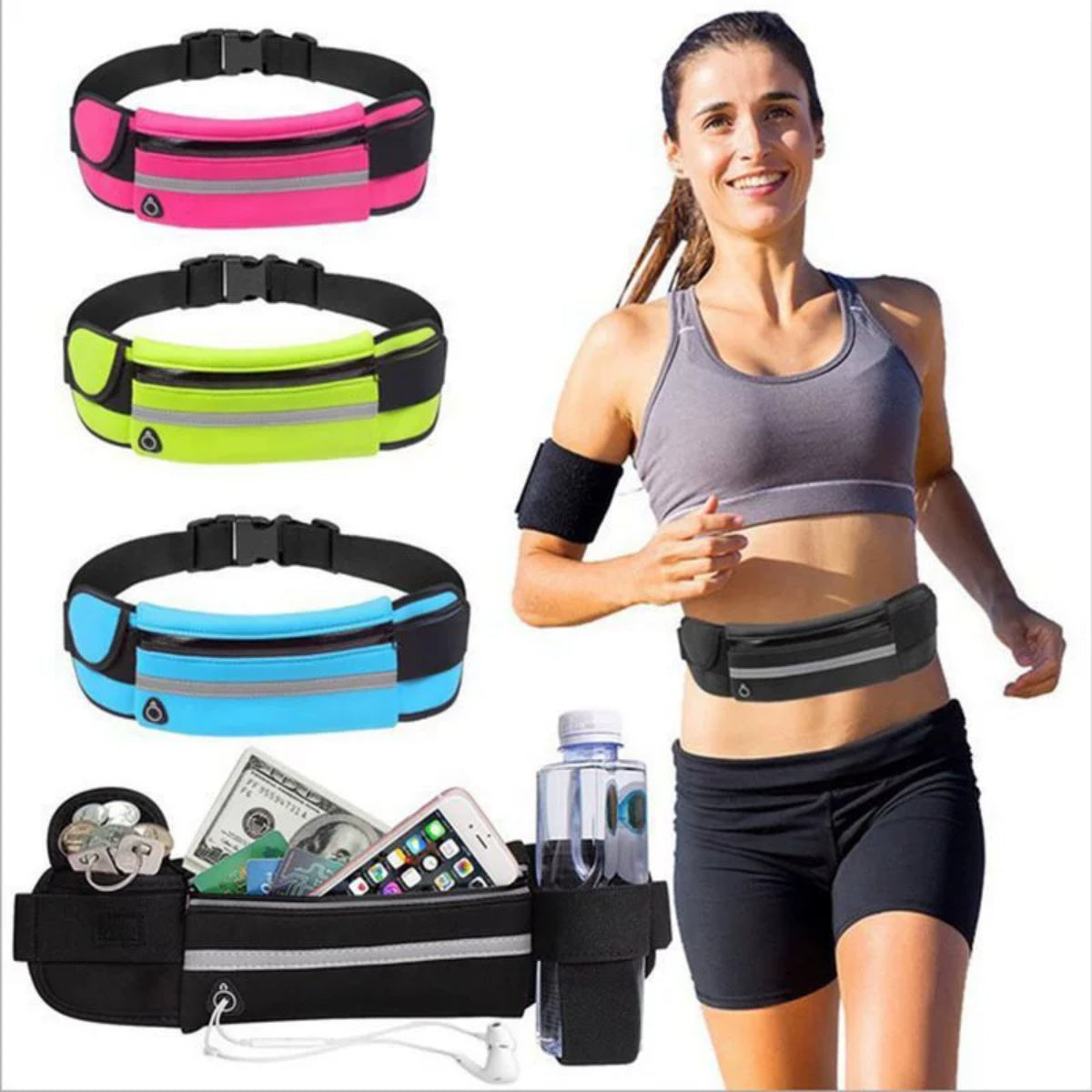 HUPSTL077 Outdoor Fitness Neoprene Running Waterproof Belt