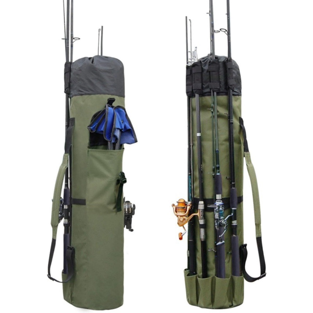 HUPSTL095 Multi Pocket Fishing Rod Storage LUYA Bag