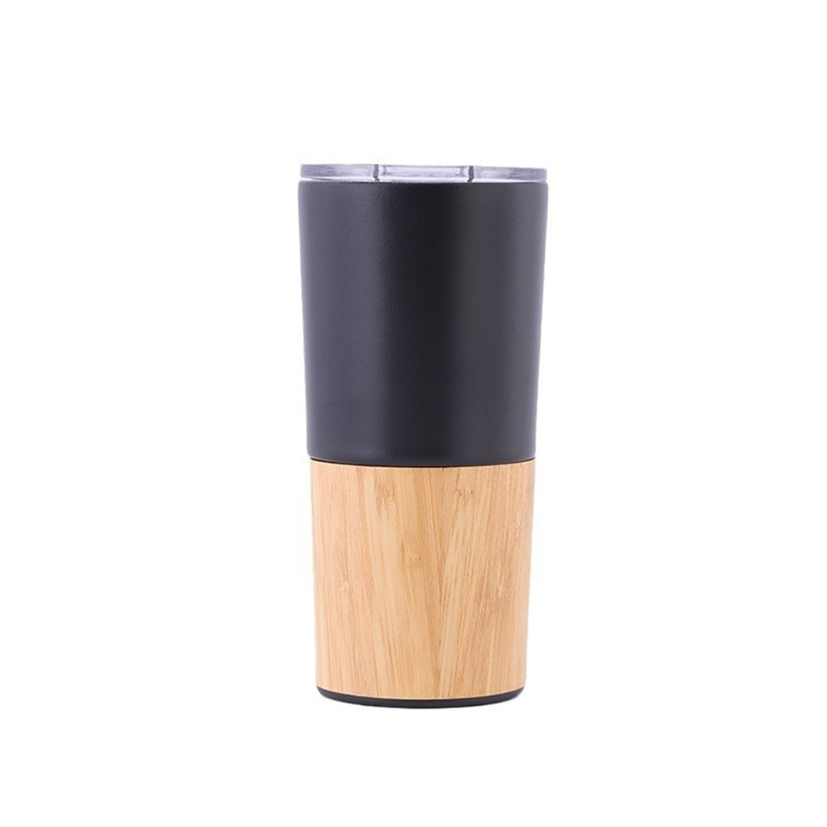 HUPSTL099 20 Oz Stianless Steel Natural Bamboo Insulation Cup