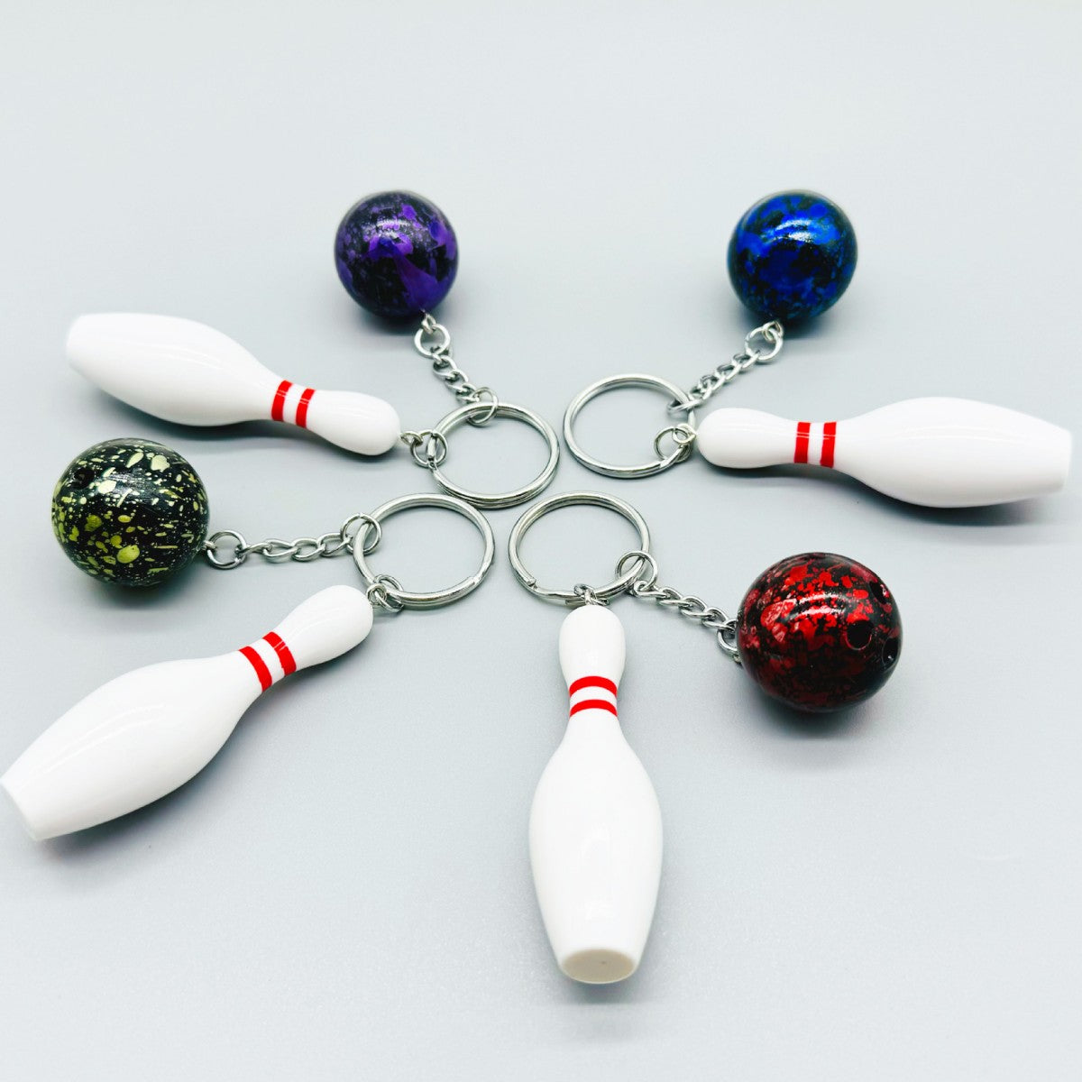 HUPSTL110 Bowling Pin Sports Keychain