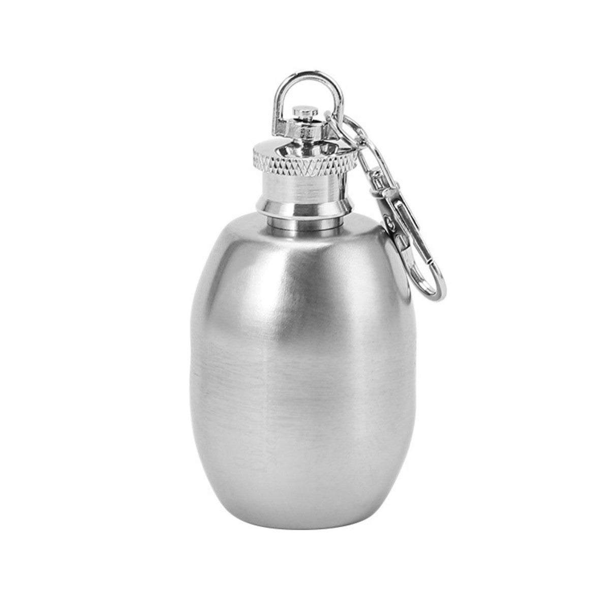 HUPSTL124 1Oz Stainless Steel Flask Bottle With Keychain