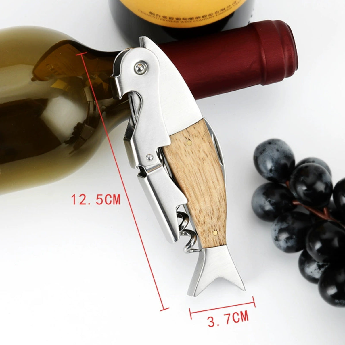HUPSTL129 Lightwood Fish Corkscrew