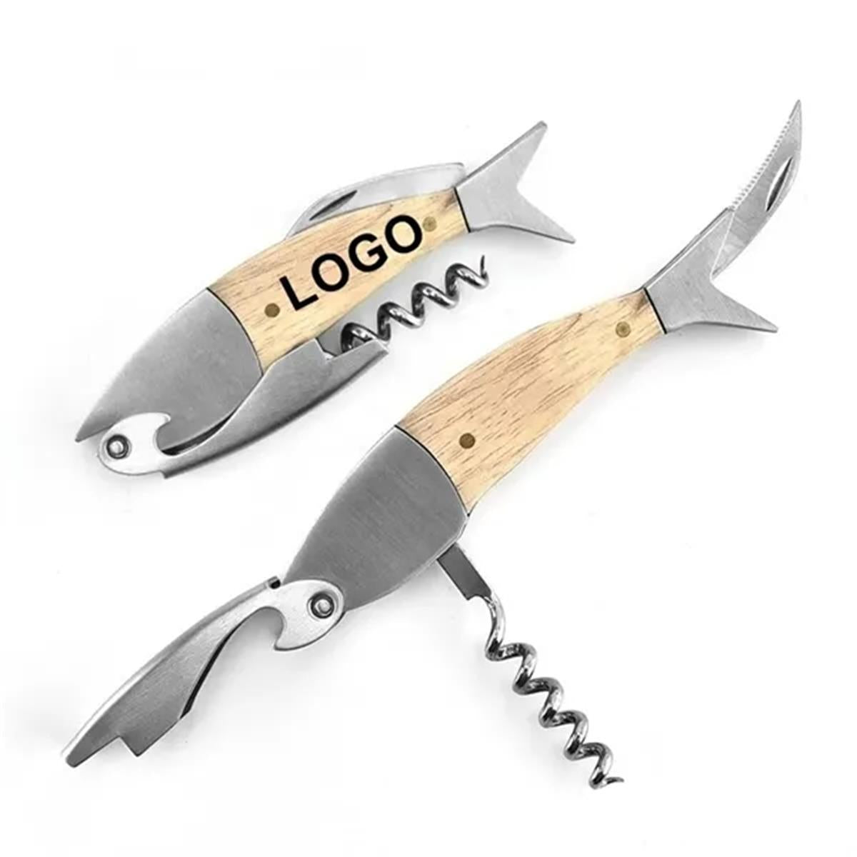 HUPSTL129 Lightwood Fish Corkscrew