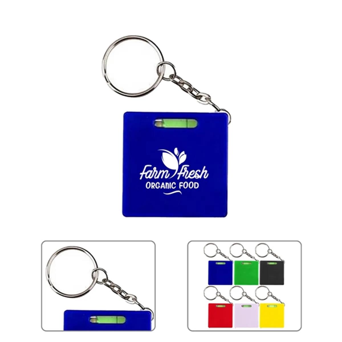HUPSTL132 Square Tape Measure Keychain