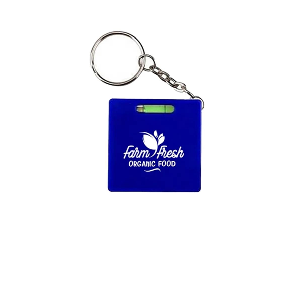 HUPSTL132 Square Tape Measure Keychain