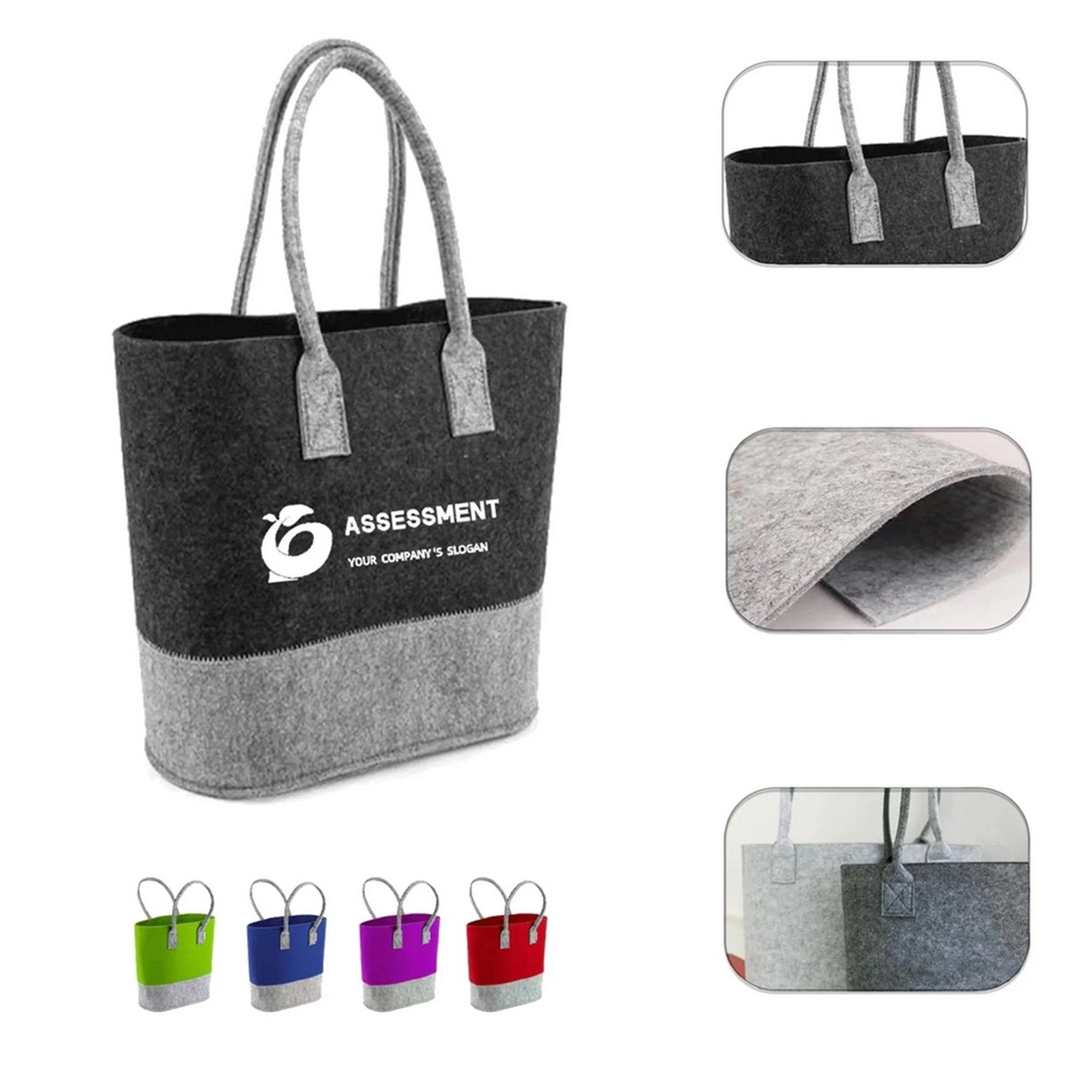HUPSTL150 Felt Tote Bag