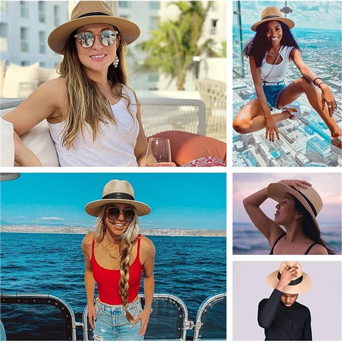 HUPSTL163 Straw Panama Hat