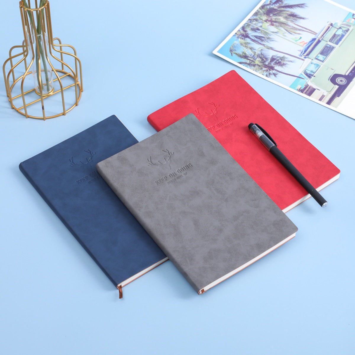 HUPSTL174 Leather Notebook Memo Jotter