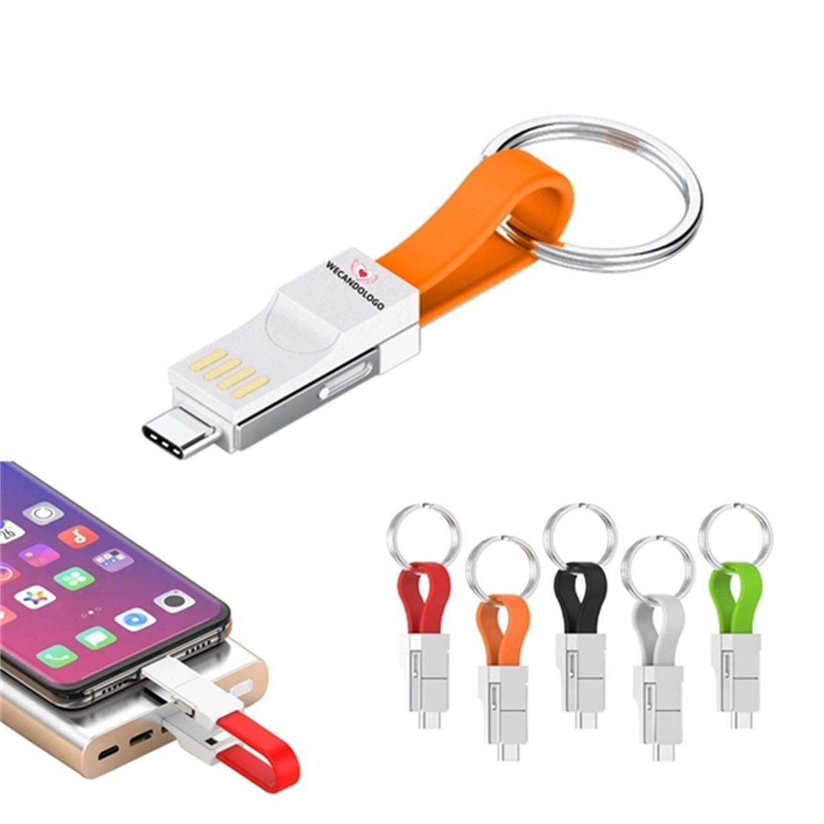HUPSTL186 3-In-1 Keychain Charging Cable