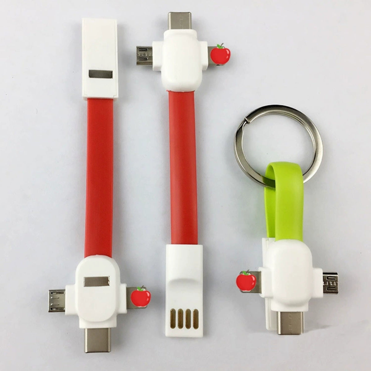 HUPSTL186 3-In-1 Keychain Charging Cable