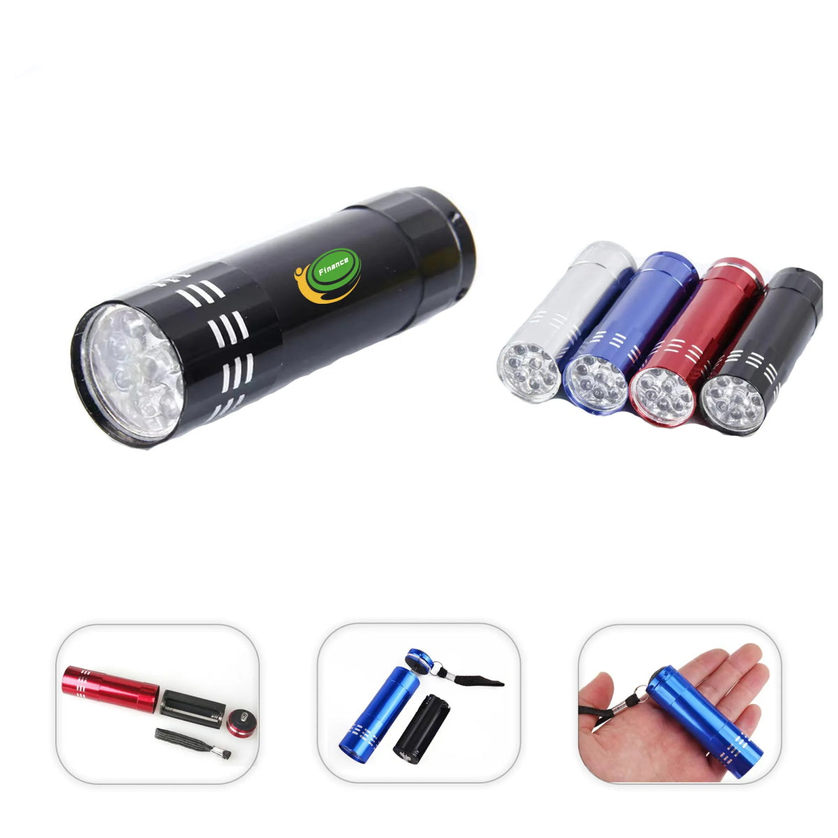 HUPSTL188 Mini Aluminum Led cob Flashlight