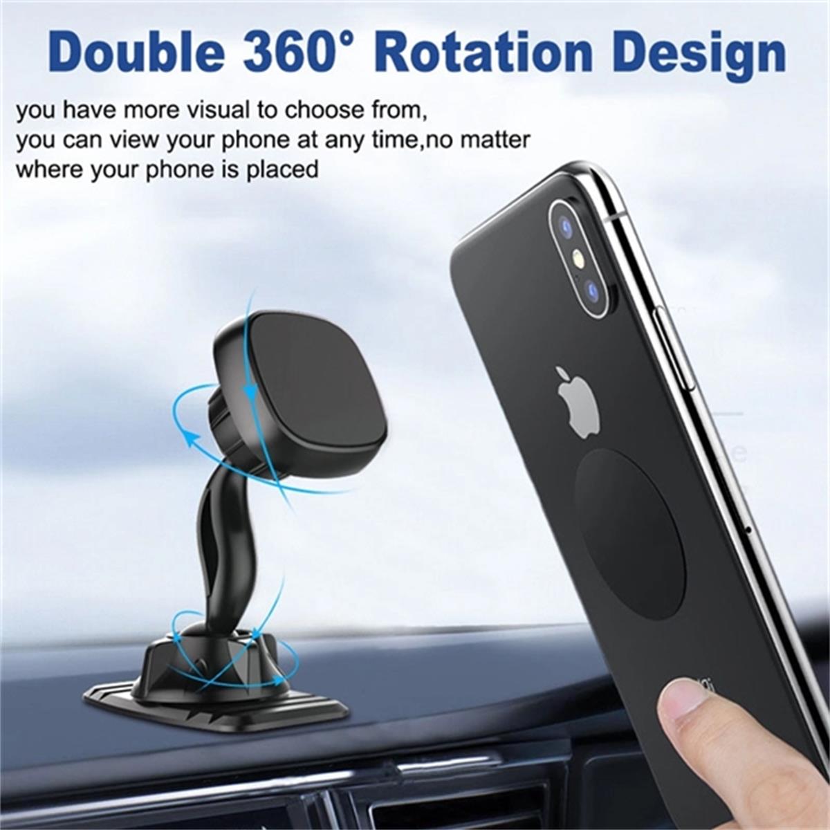 HUPSTL190 Hands-Free Stand Magnetic Mount Phone Holder For Car